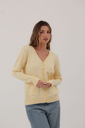 #022 | Cardigan básico | Hilo lycra